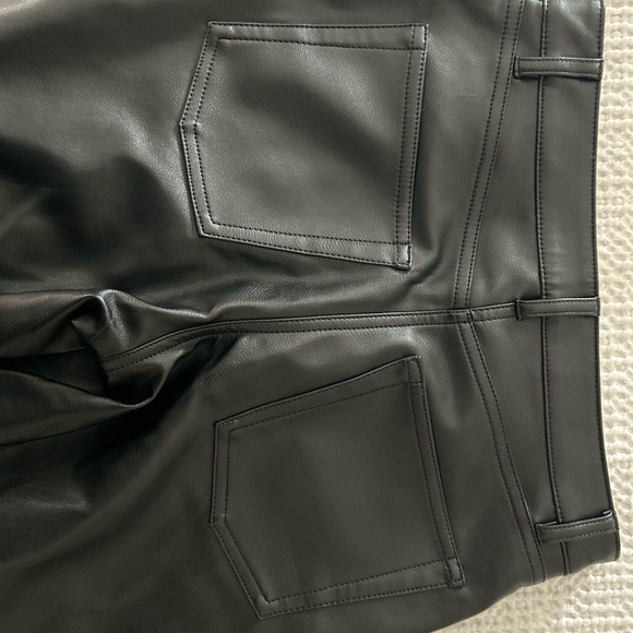 Wilfred Free vegan leather pants in black. - Picture 4 of 4